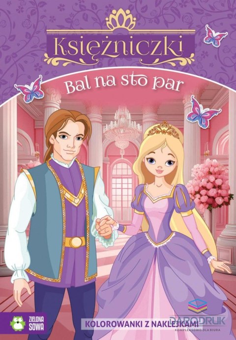 Zielona Sowa Książeczka edukacyjna Księżniczki. Bal na sto par Zielona Sowa