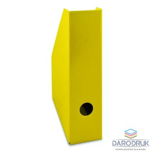 Bantex Pojemnik na czasopisma lakierowany 7 cm zółty (100552129)