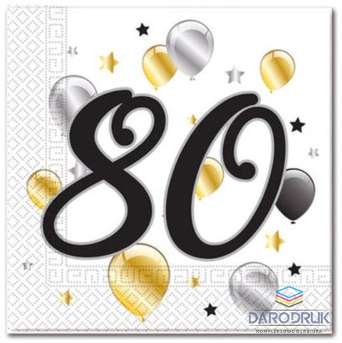 Godan Serwetki balloons 80 biały papier [mm:] 330x330 Godan (88871)