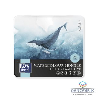 Oxford Kredki akwarelowe metal box 24 kol. Oxford (400174561)