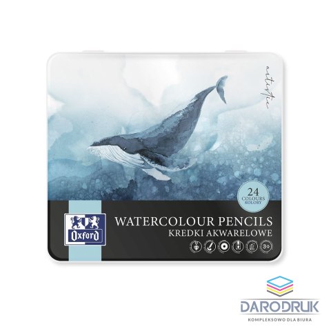 Oxford Kredki akwarelowe metal box 24 kol. Oxford (400174561)