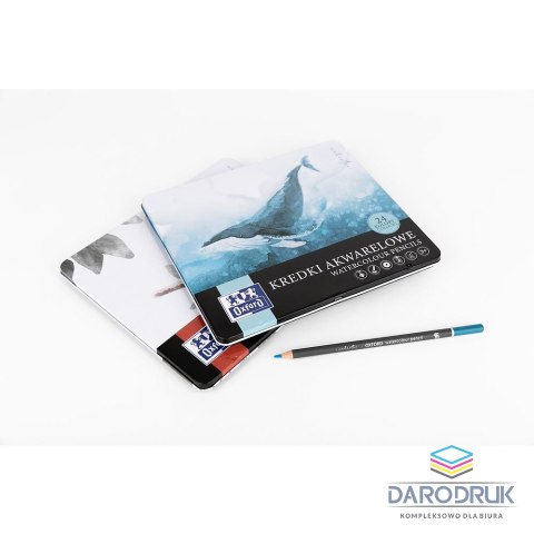 Oxford Kredki akwarelowe metal box 24 kol. Oxford (400174561)