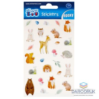 Stickerboo Naklejka (nalepka) S-Boo Epoxy Lesne zwierzęta Stickerboo (493731)