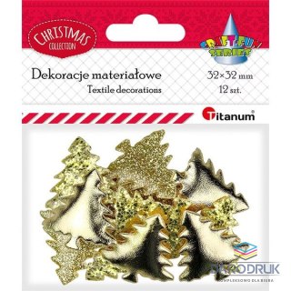 Titanum Ozdoba materiałowa Craft-Fun Series Złote choinki Titanum (BJ25042703)