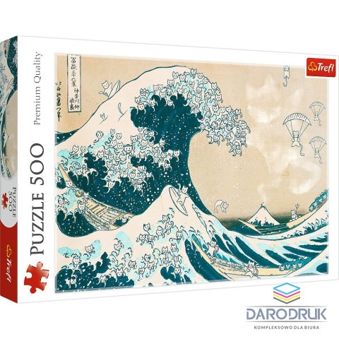 Trefl Puzzle Wielka kocia fala 500 el. Trefl (37537)