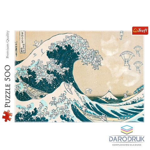 Trefl Puzzle Wielka kocia fala 500 el. Trefl (37537)