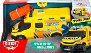 Dickie Ambulans Iveco 18cm, światło i dźwięk Dickie (371-3014)