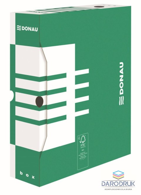 Donau Pudło archiwizacyjne A4 zielony karton [mm:] 80x340x 297 Donau (7660301FSC-06)