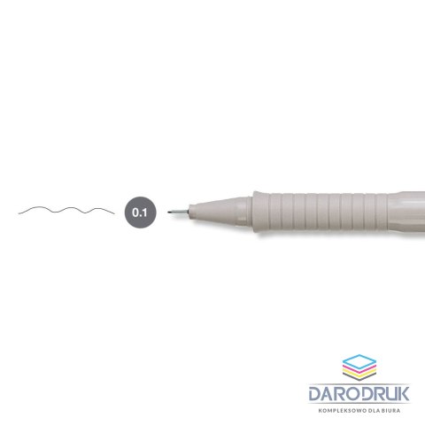 Faber Castell Cienkopis kreślarski Ecco Pigment wkład czarny 0,1mm 1kol. Faber Castell (FC166199)