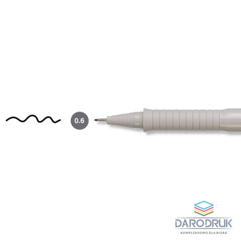 Faber Castell Cienkopis kreślarski Faber-Castell Ecco Pigment 0,6 mm czarny (FC166699)