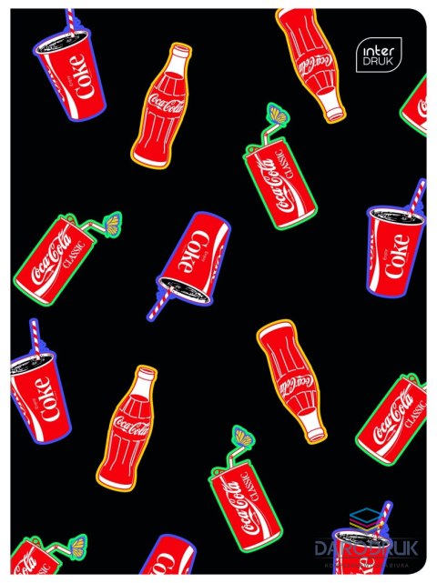 Interdruk Zeszyt A5 COCA COLA MAT+UV 32k. 70g krata Interdruk