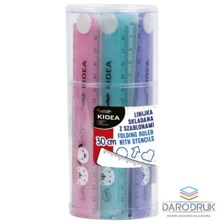 Kidea Linijka plastikowa 30cm Kidea (LS30CMSZKA)