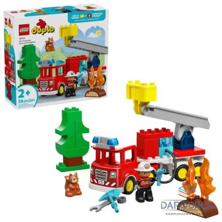 Lego Klocki konstrukcyjne Duplo Wóz strażacki z wężem i strażakiem Lego (10473)