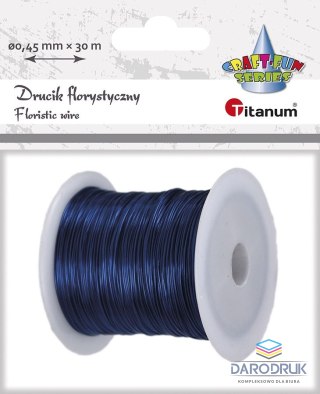 Titanum Drucik florystyczny Titanum Craft-Fun Series 0,45mm x 30m niebieski (PJ499)