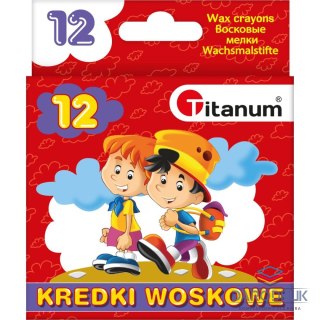 Titanum Kredki woskowe Titanum 12 kolorów