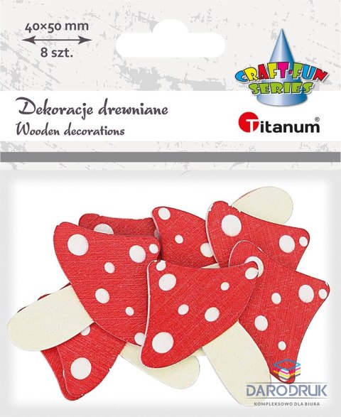 Titanum Ozdoba drewniana Craft-Fun Series Muchomory Titanum (WDC548)