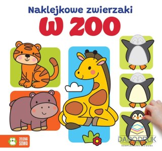 Aksjomat Książka dla dzieci Naklejkowe zwierzaki. W zoo Aksjomat
