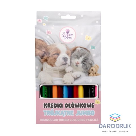 Beniamin Kredki ołówkowe The sweet pets trójkątne 12 kol. Beniamin