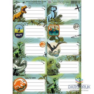 Beniamin Naklejka na zeszyt Jurassic park Beniamin