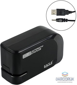 Eagle Zszywacz elektryczny Elektryczny EG-1610USB czarny 15k. metalowo-plastikowy Eagle (110-1701)