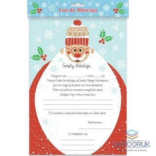 Henry Kartka składana A4 LIST DO MIKOŁAJA MIKOŁAJ Z BRODA Henry (5905701485680)