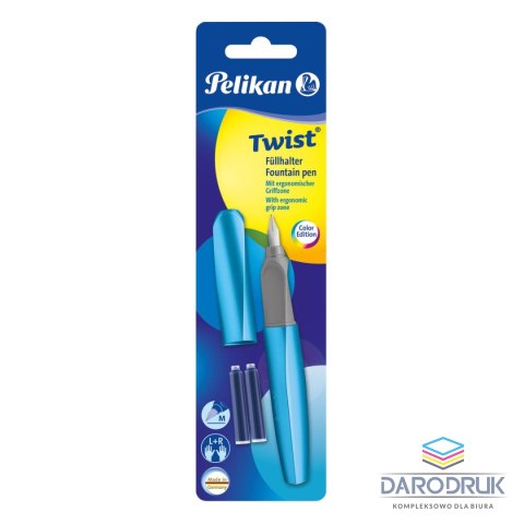 Pelikan Pióro wieczne Twist P457 Frost Blue +2N 811262 Pelikan (400195747)