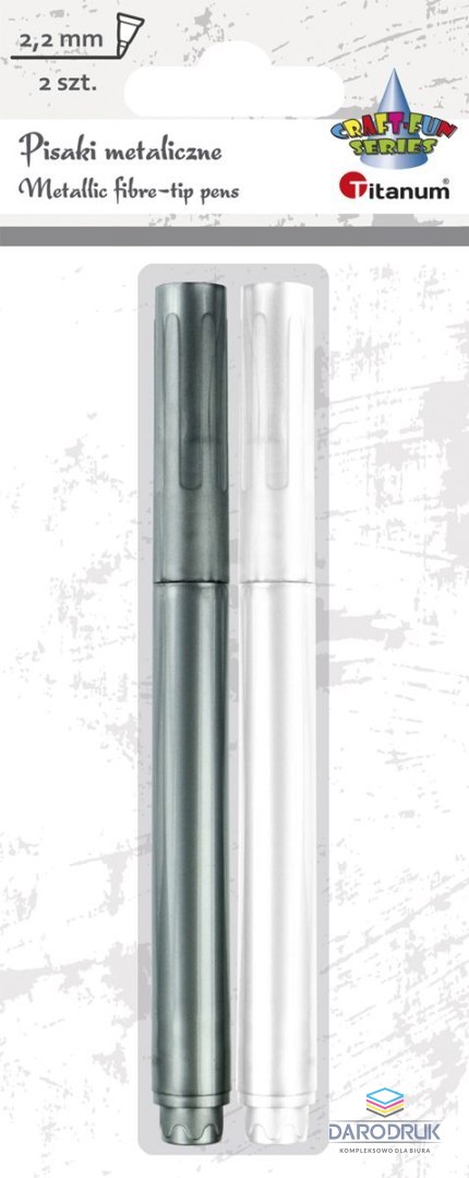 Titanum Cienkopis Craft-Fun Series pisak metaliczny 2,2mm 2kol. Titanum