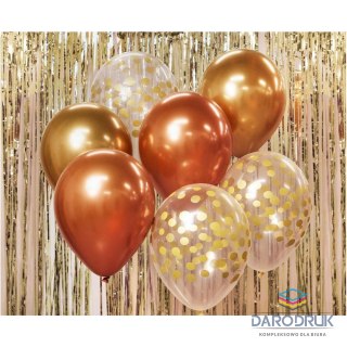 Godan Balon foliowy bukiet balonowy złoto miedziany 12cal Godan (BB-ZLM7)