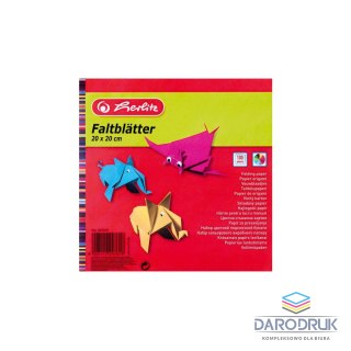 Herlitz Zeszyt papierów kolorowych 20x20 origami 247619 [mm:] 200x206 Herlitz (300003930)
