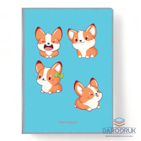 Narcissus Zeszyt A4 PP Kawaii 32k. 80g linia kolor Narcissus