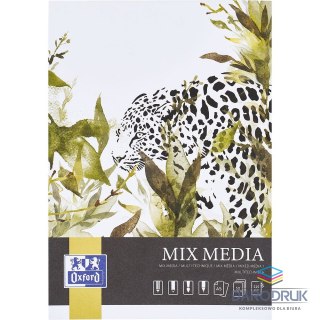 Oxford Blok artystyczny DO MIXMEDIA A5 225g 20k Oxford (400183974)