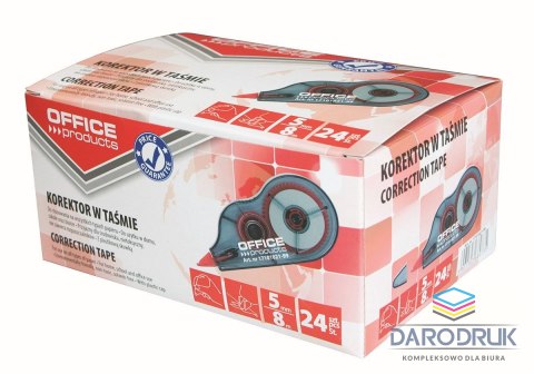 Office Products Korektor w taśmie (myszka) 5x8 [mm*m] Office Products (17101821-99)