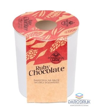 Pavoncella Świeczka ozdobna Powąchaj mnie Ruby Chocolate 130ml Pavoncella (5905711530899)