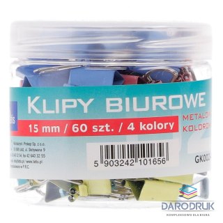 Tetis Klipy pastelowy 15mm mix Tetis (GK002-A)