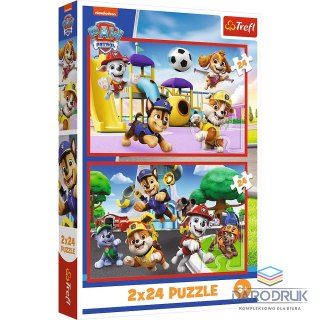 Trefl Puzzle Paw Patrol Psi dzień zabaw 2x24 el. Trefl (34433)