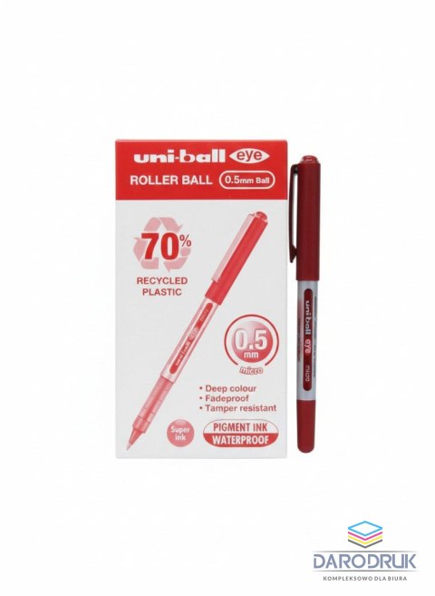 Uni Pióro kulkowe czerwone wkład czerwone Uni (UB-150-10E)