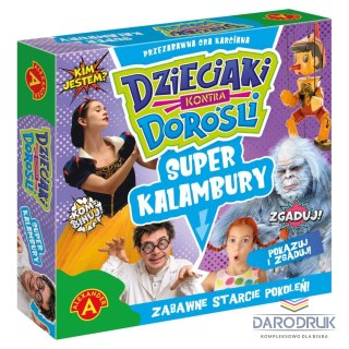 Alexander Gra planszowa SUPER KALAMBURY DZIECIAKI KONTRA DOROŚLI Alexander