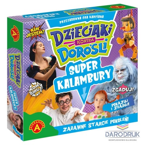 Alexander Gra planszowa SUPER KALAMBURY DZIECIAKI KONTRA DOROŚLI Alexander