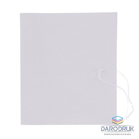 Barbara Teczka kartonowa wiązana grzbiet 3cm A4 biała 250g Barbara