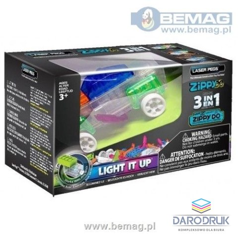 Bemag Klocki konstrukcyjne Laser Pegs 3w1 auto Bemag (ZD002)