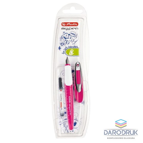 Herlitz Pióro wieczne My Pen różowo białe L 50046812l Herlitz (300006790)
