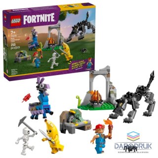 Lego Klocki konstrukcyjne Fortnite Skórek i Iskra oraz obóz Lego (77075)