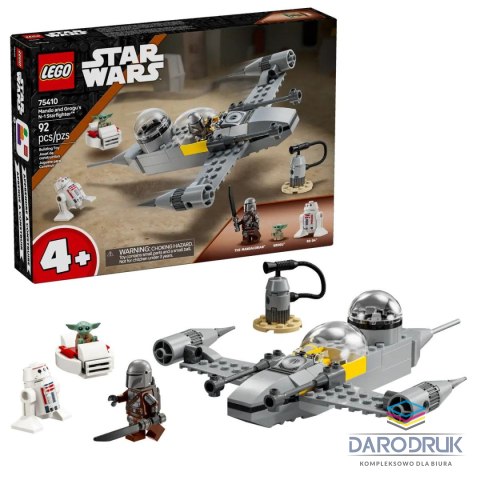Lego Klocki konstrukcyjne Star Wars Myśliwiec N-1 Mando i Grogu Lego (75410)
