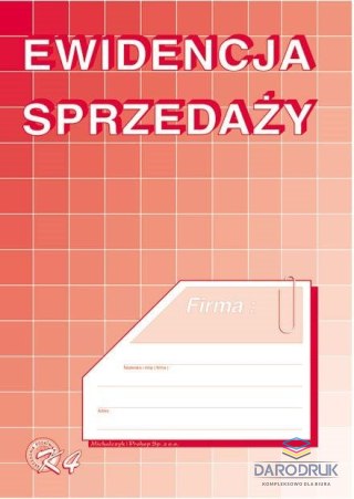Michalczyk i Prokop Druk offsetowy A5 Ewidencja sprzedaży 32k. Michalczyk i Prokop (K-4)