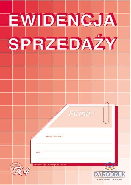 Michalczyk i Prokop Druk offsetowy A5 Ewidencja sprzedaży 32k. Michalczyk i Prokop (K-4)