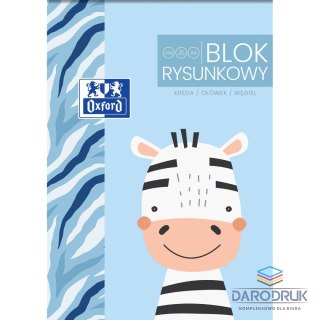 Oxford Blok rysunkowy Kids A4 biały 120g 20k Oxford (400170339)