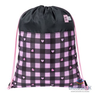 St.Right Worek na buty PINK CHECKERED fartuszek ochronny St.Right