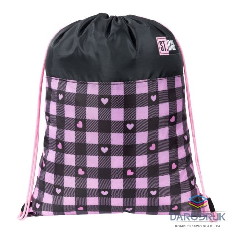 St.Right Worek na buty PINK CHECKERED fartuszek ochronny St.Right