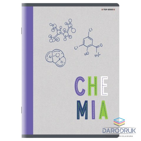 TOP-2000 Zeszyt A5 chemia 60k. 70g krata [mm:] 150x210 TOP-2000 (400160610)