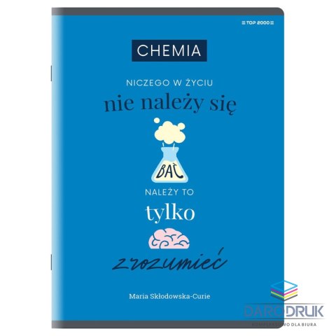 TOP-2000 Zeszyt A5 chemia 60k. 70g krata [mm:] 150x210 TOP-2000 (400160610)